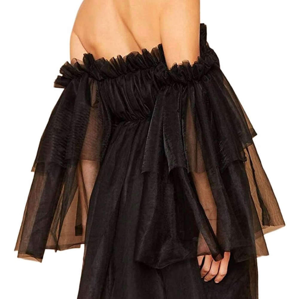 Romwe Tulle Ruffle dress